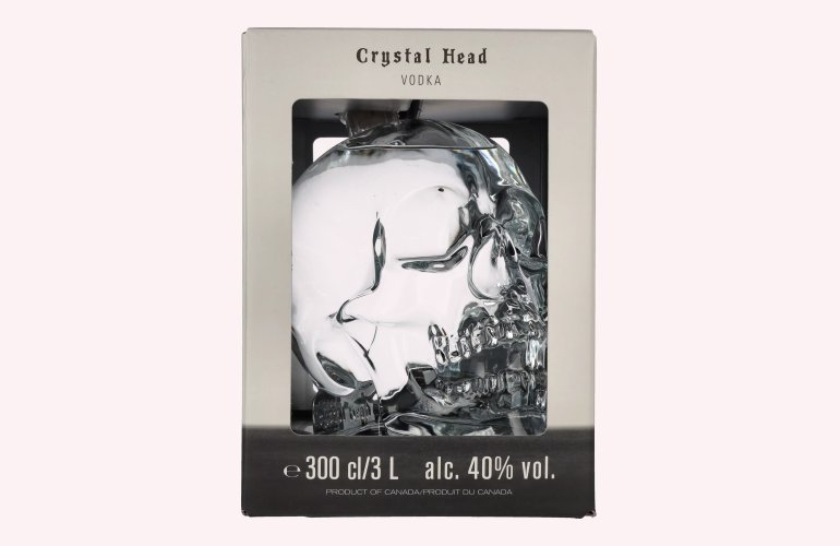 Crystal Head Vodka 40% Vol. 3l en boîte cadeau