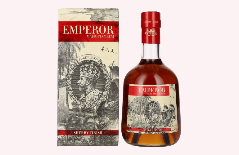 Emperor Mauritian Rum Aged Blend Sherry Finish 40% Vol. 0,7l in geschenkverpakking