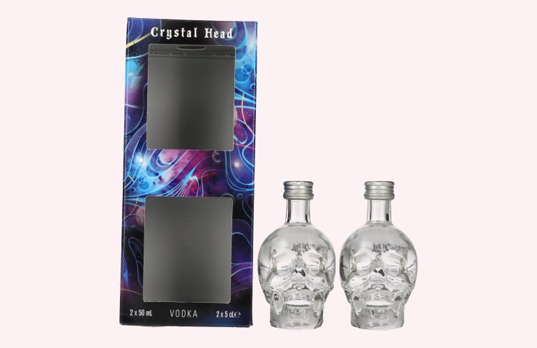 Crystal Head Vodka 40% Vol. 2x0,05l en boîte cadeau