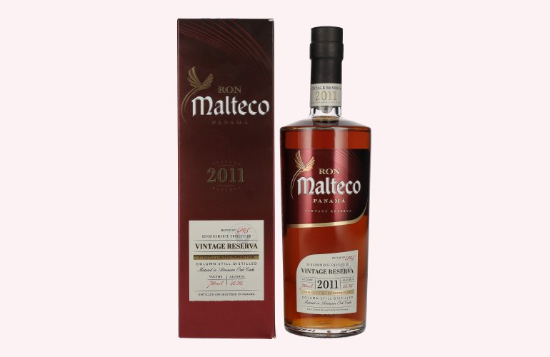 Ron Malteco Vintage Reserva Panamá 2011 42,3% Vol. 0,7l in geschenkverpakking