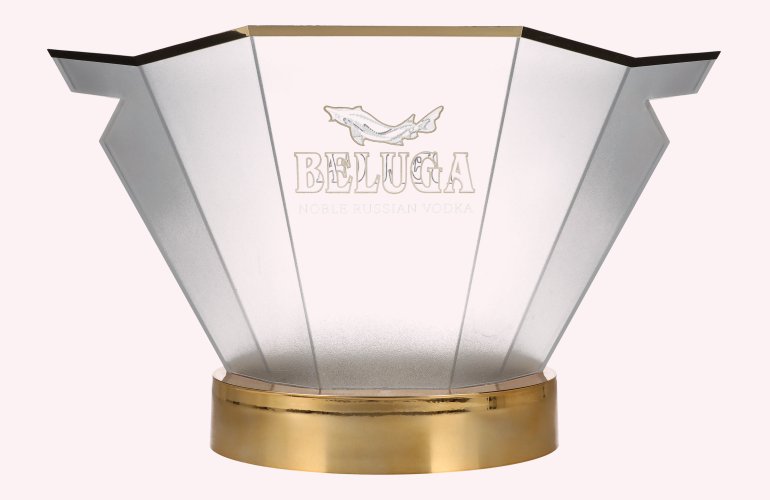 Beluga Noble Russian Vodka bottle cooler with LED