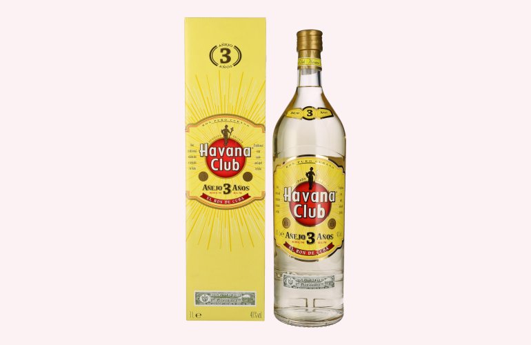 Havana Club Añejo 3 Años Rum 40% Vol. 3l in Giftbox