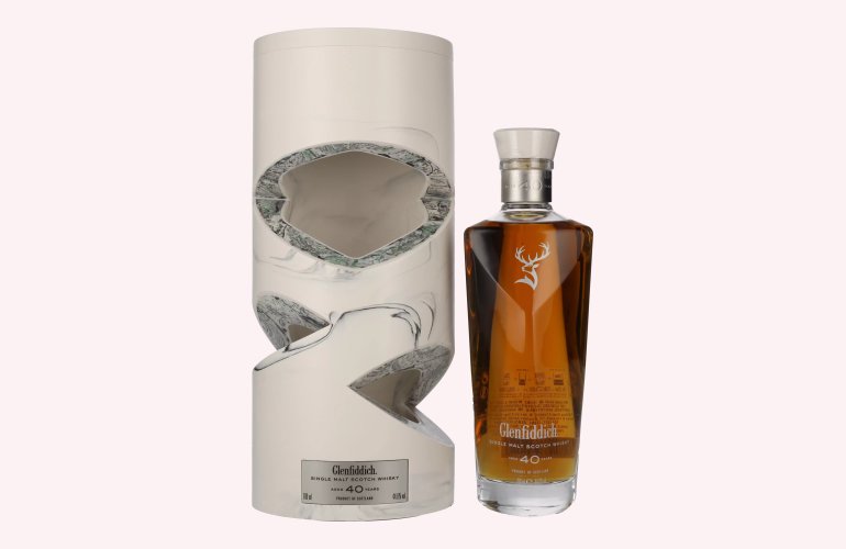 Glenfiddich 40 Years Old Single Malt Scotch Whisky Time Series No. 18 44,6% Vol. 0,7l en boîte cadeau