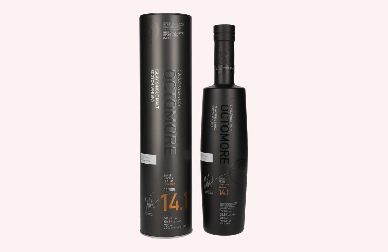 Octomore EDITION: 14.1 Super Heavily Peated Islay Single Malt 59,6% Vol. 0,7l in Tinbox