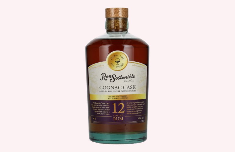 Ron Sostenible 12 Years Old Cognac Cask Rum 43% Vol. 0,7l