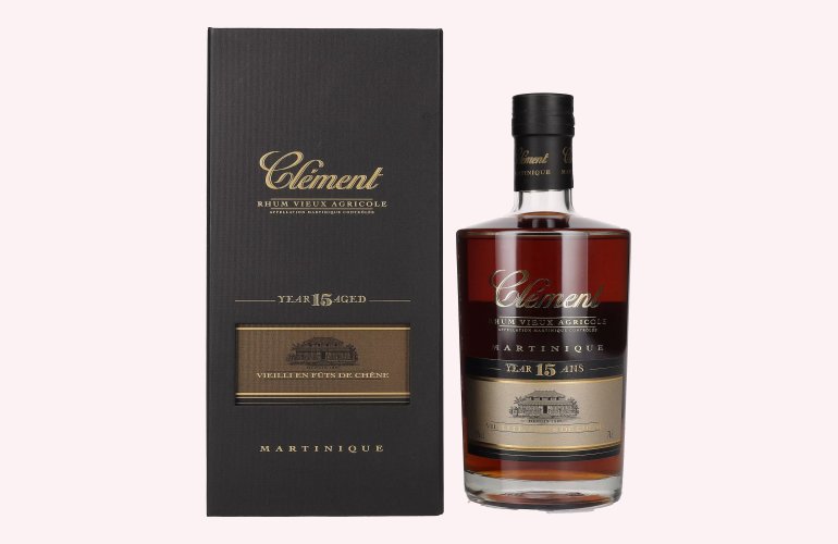 Clément Rhum Vieux Agricole 15 Ans 42% Vol. 0,7l en boîte cadeau