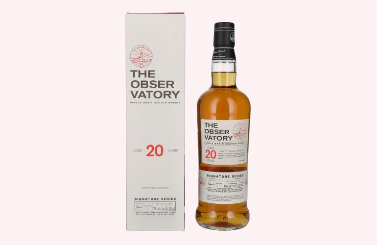 The Observatory 20 Years Old Single Grain Signature Series 40% Vol. 0,7l in geschenkverpakking