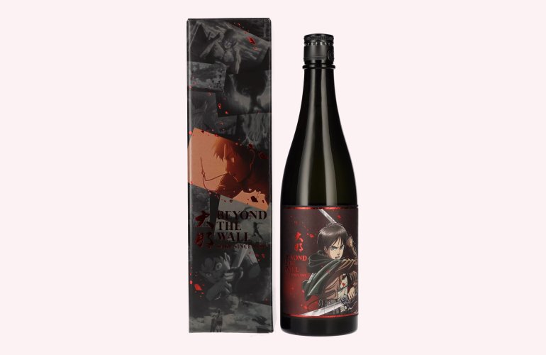 Attack on Titan x Beyond the Wall EREN Model Japanese Sake 15% Vol. 0,72l in geschenkverpakking