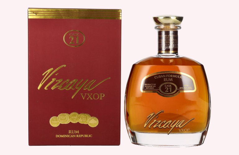 Vizcaya VXOP Cuban Formula Rum Cask 21 40% Vol. 0,7l in geschenkverpakking