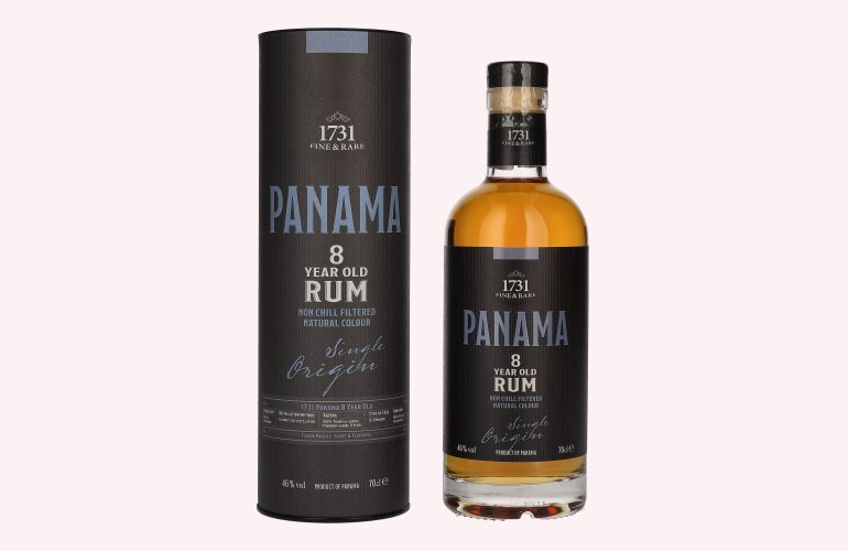 1731 Fine & Rare PANAMA 8 Years Old Single Origin Rum 46% Vol. 0,7l en boîte cadeau