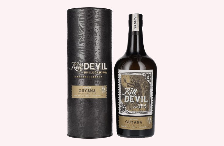 Hunter Laing Kill Devil Guyana 17 Years Old Single Cask Rum 1999 46% Vol. 0,7l en boîte cadeau