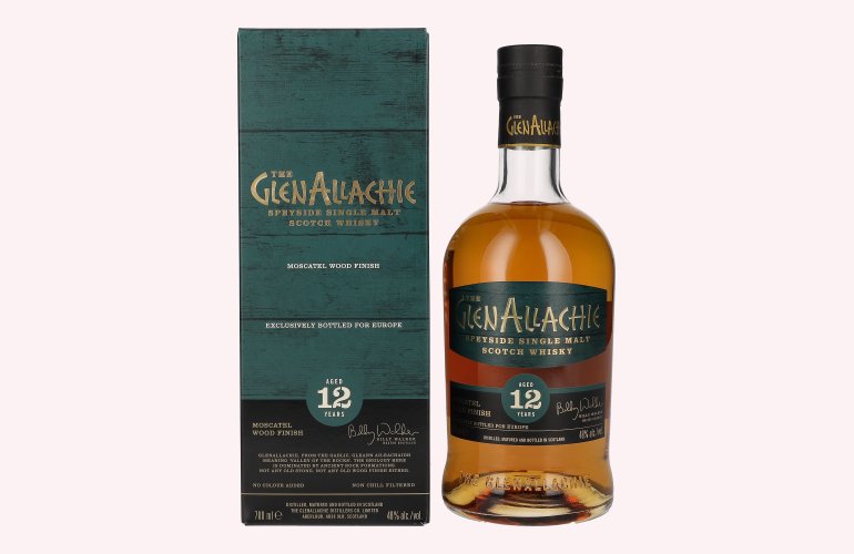 The GlenAllachie 12 Years Old MOSCATEL WOOD FINISH 48% Vol. 0,7l in geschenkverpakking