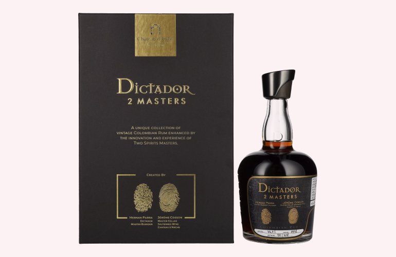 Dictador 2 MASTERS 1978 39 Years Old Château d’Arche Finish 2nd Release 44,1% Vol. 0,7l en boîte cadeau