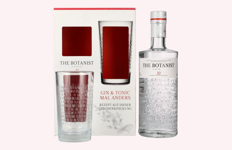 The Botanist Islay Dry Gin 46% Vol. 0,7l en boîte cadeau avec Ritzenhof Verre