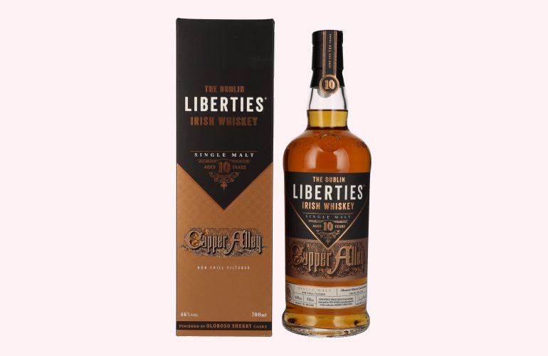 The Dublin LIBERTIES Copper Alley 10 Years Old Oloroso Sherry Cask Finish 46% Vol. 0,7l in geschenkverpakking