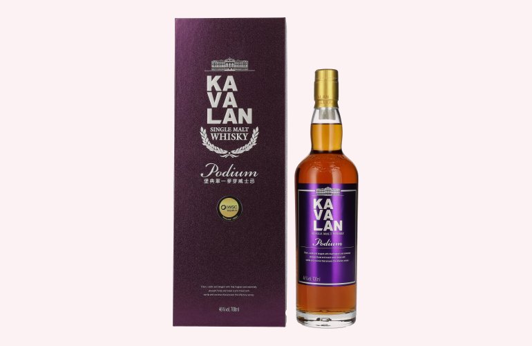 Kavalan PODIUM Single Malt Whisky 46% Vol. 0,7l en boîte cadeau