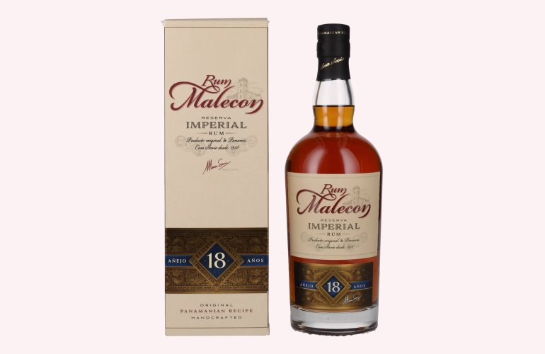 Rum Malecon Añejo 18 Años Reserva Imperial 40% Vol. 0,7l en boîte cadeau