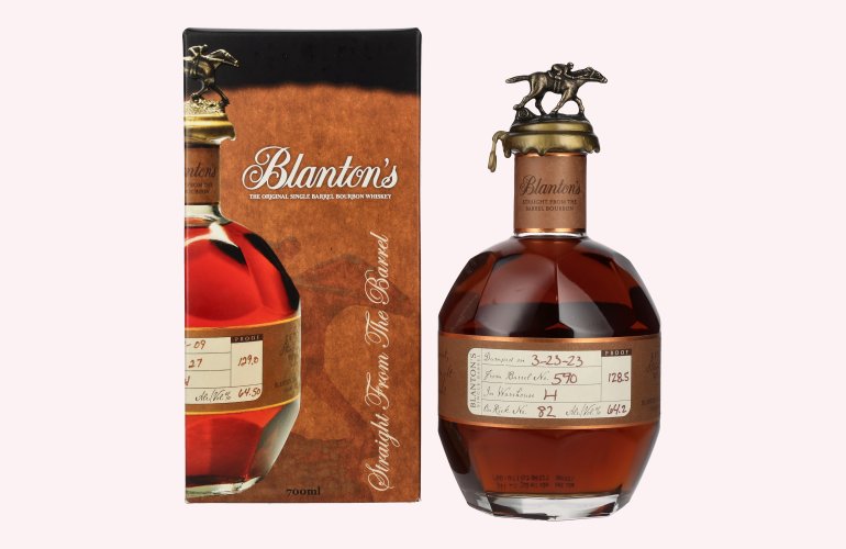 Blanton's STRAIGHT FROM THE BARREL BOURBON 64,2% Vol. 0,7l in Geschenkbox