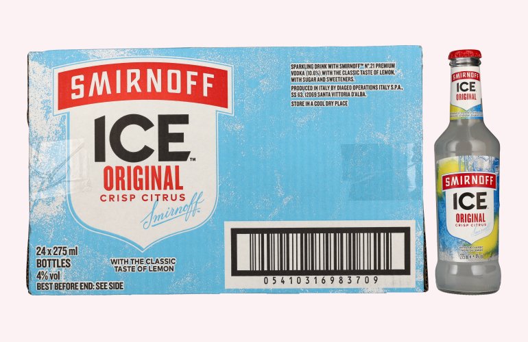 Smirnoff ICE ORIGINAL Crisp Citrus 4% Vol. 24x0,275l