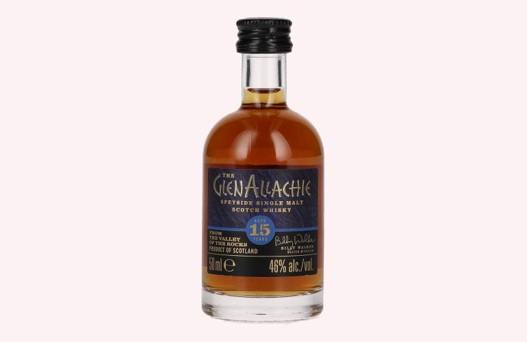 The GlenAllachie 15 Years Old Speyside Single Malt 46% Vol. 0,05l