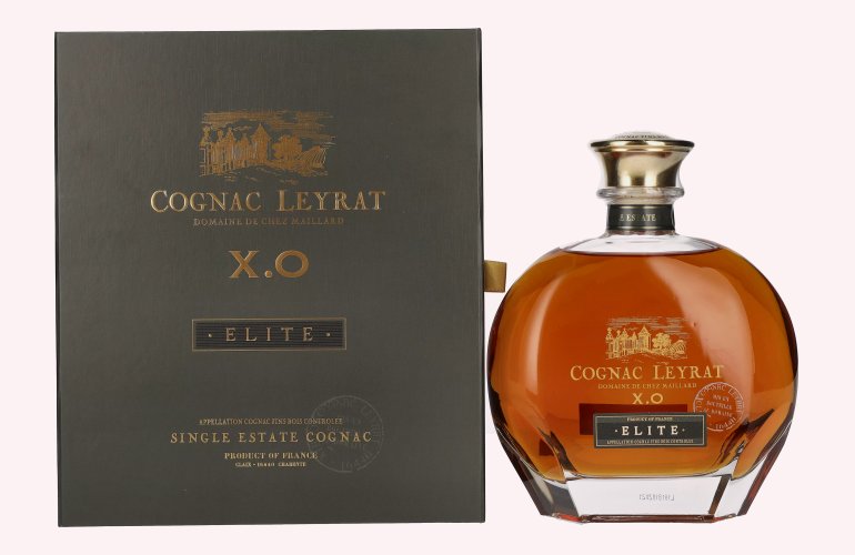 Cognac Leyrat X.O. Elite Single Estate Cognac 40% Vol. 0,7l in geschenkverpakking