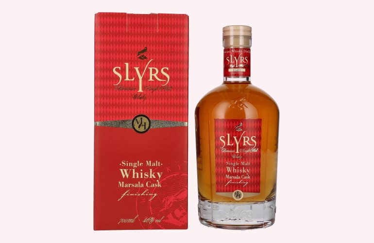 Slyrs Single Malt Whisky Marsala Fass Finish 46% Vol. 0,7l en boîte cadeau