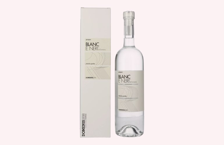 Domenis 1898 BLANC E NERI di Domenis Ribolla Gialla Grappa 40% Vol. 0,7l en boîte cadeau