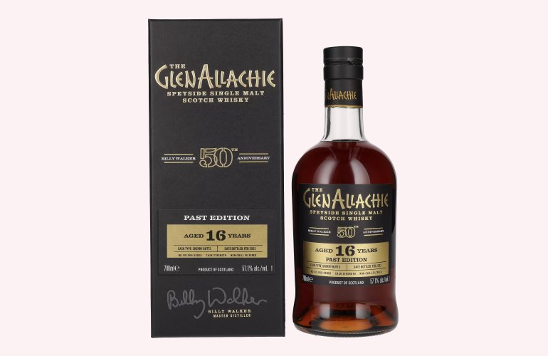 The GlenAllachie 16 Years Old 50th Anniversary PAST EDITION 57,1% Vol. 0,7l en boîte cadeau