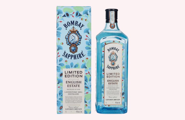 Bombay SAPPHIRE London Dry Gin English Estate Limited Edition 41% Vol. 1l en boîte cadeau