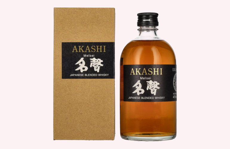 AKASHI Meïsei Japanese Blended Whisky 40% Vol. 0,5l en boîte cadeau