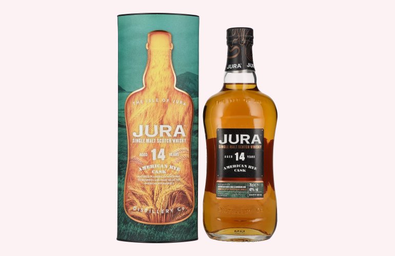 Jura 14 Years Old American Rye Cask Single Malt Scotch Whisky 40% Vol. 0,7l en boîte cadeau