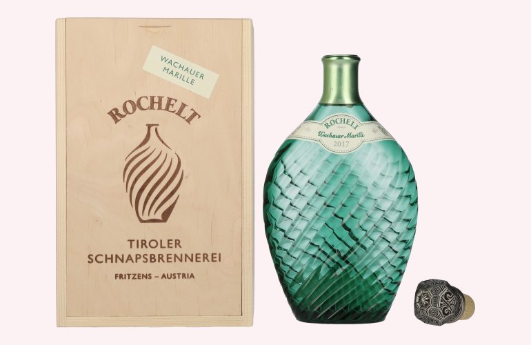 Rochelt Wachauer Marille 2017 50% Vol. 0,35l in Holzkiste