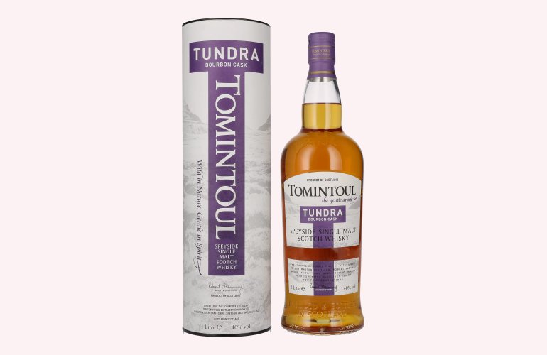 Tomintoul TUNDRA Bourbon Cask Speyside Single Malt Scotch Whisky 40% Vol. 1l en boîte cadeau