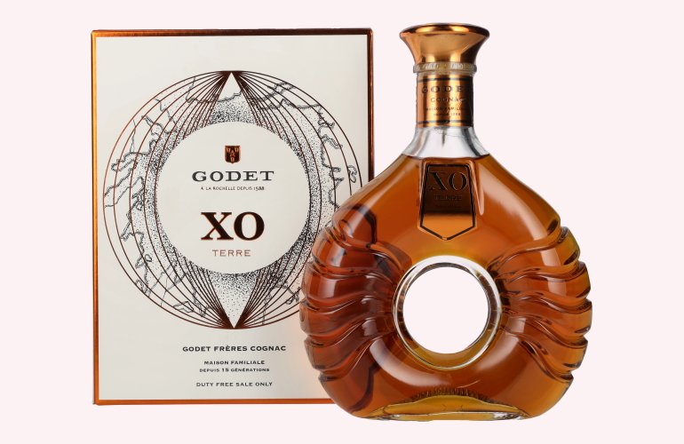 Godet Cognac XO TERRE 40% Vol. 0,7l in geschenkverpakking