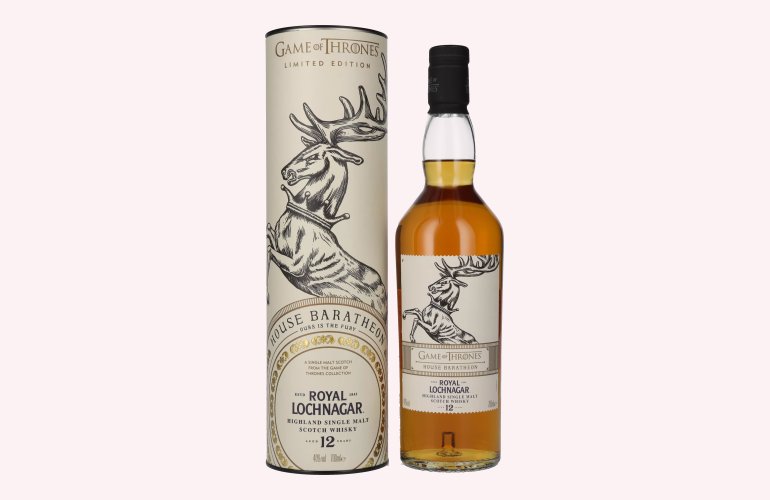 Royal Lochnagar 12 Years Old GAME OF THRONES House Baratheon 40% Vol. 0,7l in geschenkverpakking