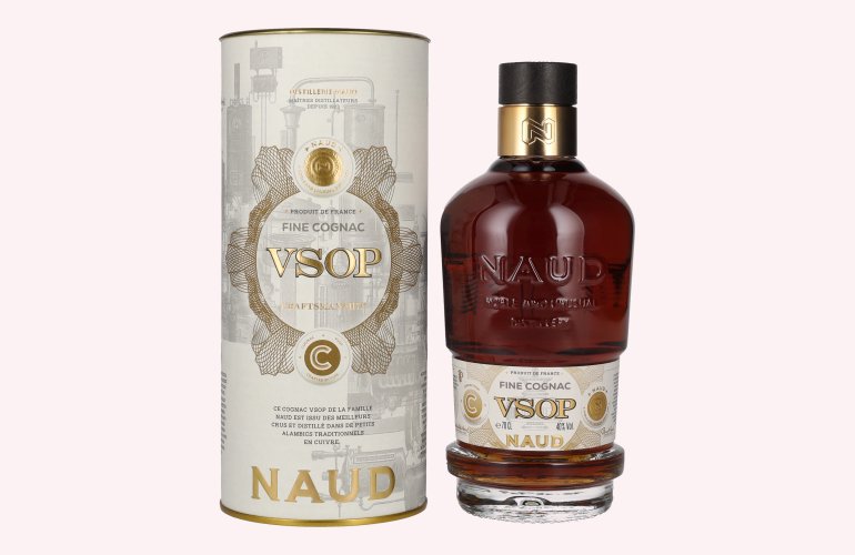 Naud VSOP Fine Cognac 40% Vol. 0,7l en boîte cadeau