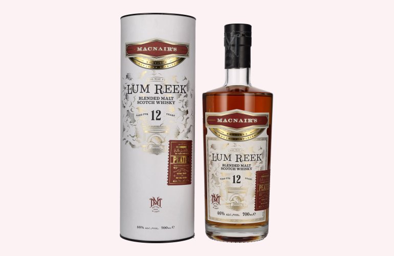 MacNair's Lum Reek 12 Years Old PEATED 46% Vol. 0,7l in geschenkverpakking