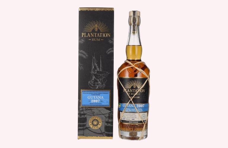 Plantation Rum GUYANA Single Cask Teeling Whiskey Cask Finish 2007 53,6% Vol. 0,7l in geschenkverpakking