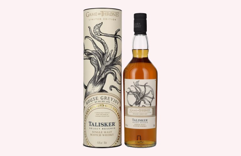 Talisker Select Reserve GAME OF THRONES House Greyjoy Single Malt Collection 45,8% Vol. 0,7l in geschenkverpakking