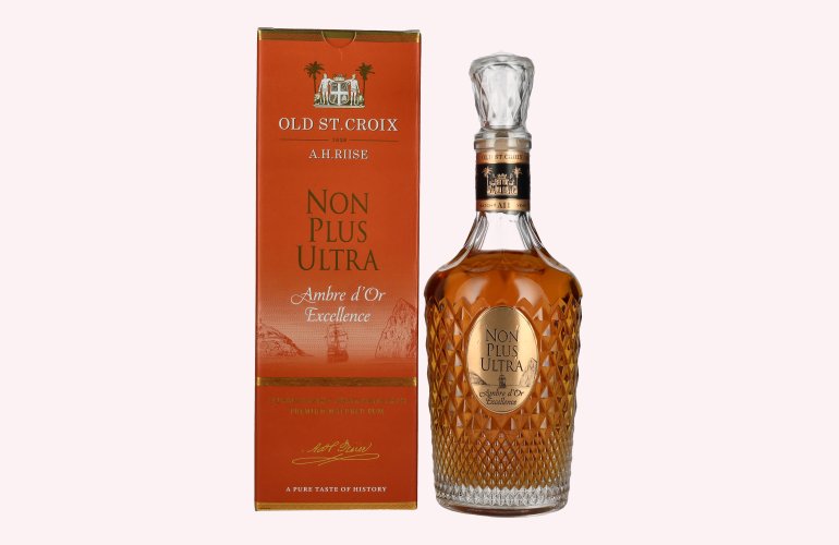 A.H. Riise NON PLUS ULTRA St. Croix Ambre d'Or Excellence 42% Vol. 0,7l en boîte cadeau