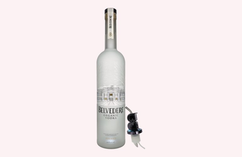 Belvedere Organic Vodka 40% Vol. 6l with pourer