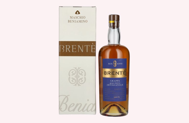 Maschio Beniamino BRENTÈ CUVÉE 9 Anni Gran Riserva Grappa 42% Vol. 0,7l en boîte cadeau