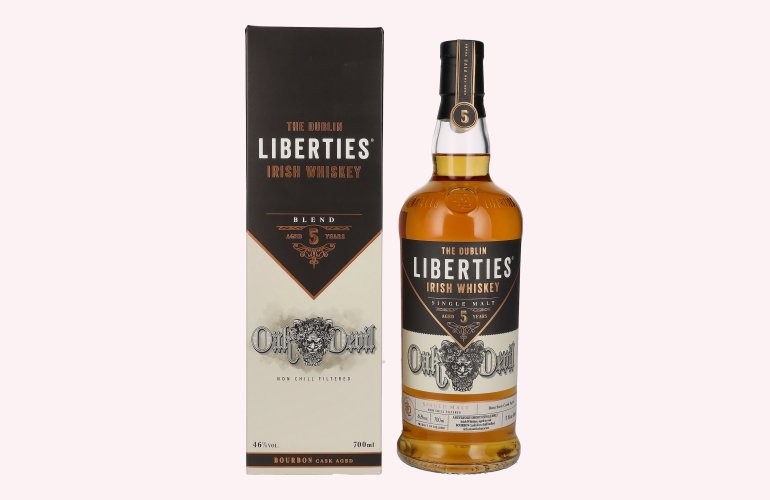 The Dublin LIBERTIES 5 Years Old Single Malt Irish Whiskey Oak Devil 46% Vol. 0,7l en boîte cadeau