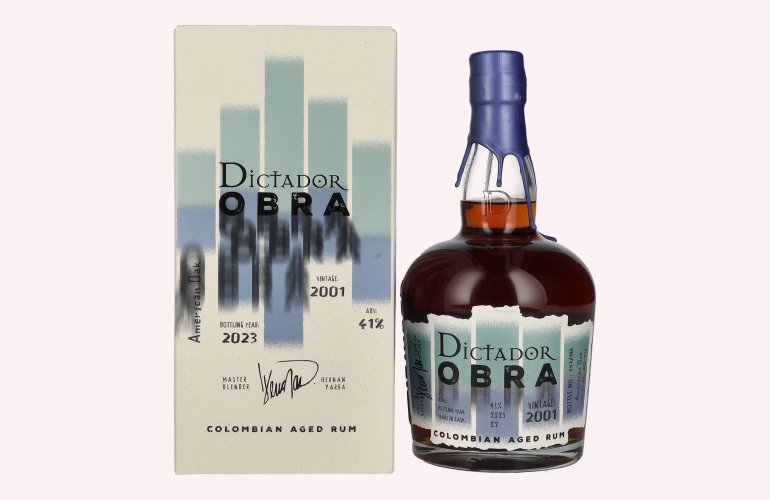 Dictador OBRA VINTAGE 22 Years Old AMERICAN OAK CASK Rum 2001 41% Vol. 0,7l in geschenkverpakking