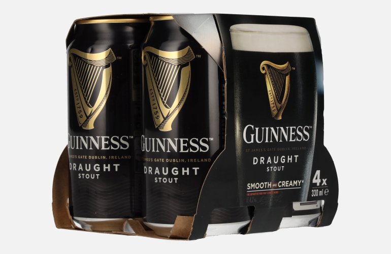 Guinness Draught 4,2% Vol. 4x0,33l Dosen