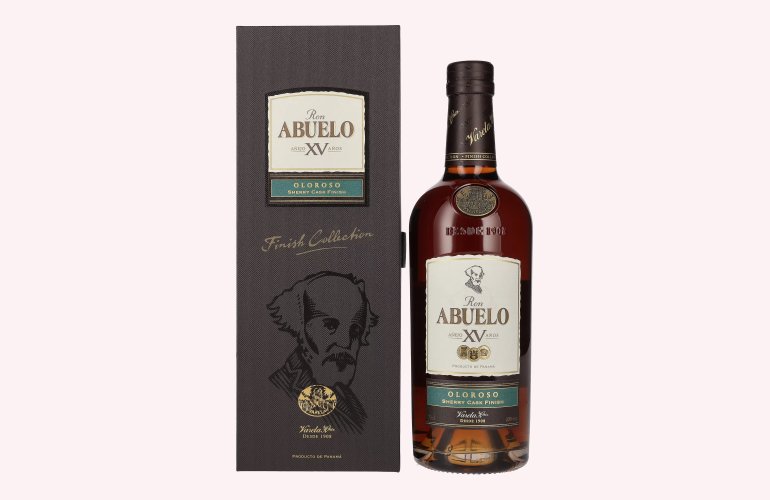 Ron Abuelo Añejo XV Años OLOROSO Sherry Cask Finish 40% Vol. 0,7l in geschenkverpakking