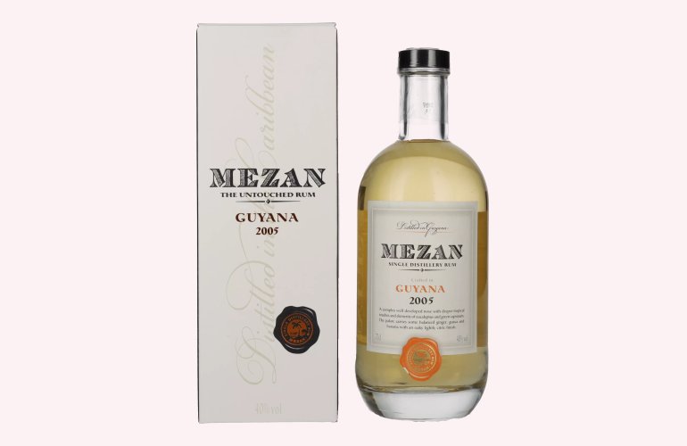 Mezan Single Distillery Rum GUYANA 2005 40% Vol. 0,7l en boîte cadeau