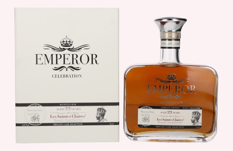 Emperor Mauritian Rum CELEBRATION PRIVATE CASK SELECTION Pinot Noir Finish 42% Vol. 0,7l in geschenkverpakking