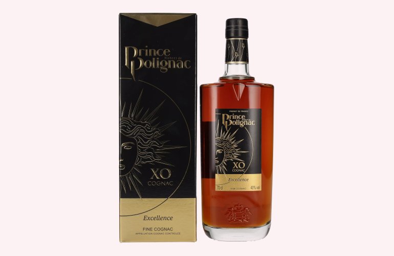 Prince Hubert de Polignac X.O Cognac Excellence 40% Vol. 0,7l en boîte cadeau