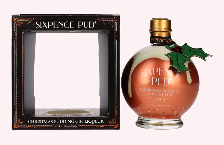 Sixpence Pud Christmas Pudding Gin Liqueur 20% Vol. 0,5l en boîte cadeau